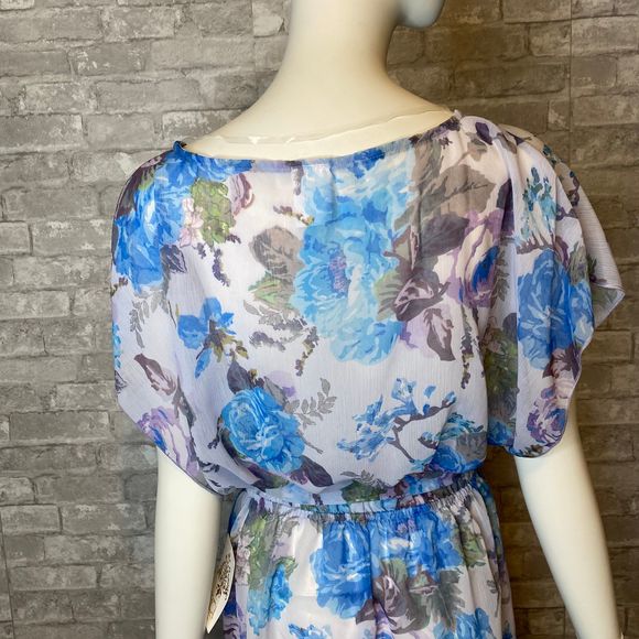 NWT! BECCA Floral V-Neck Cover-Up Tunic M/L - Picture 8 of 10